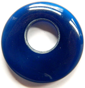 Blue Agate Dark - Donut Pendant