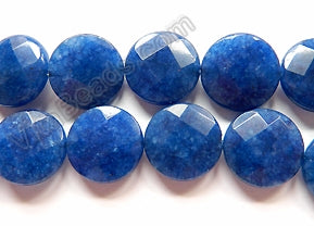 Lapis Jade  -  Faceted Coin  16"