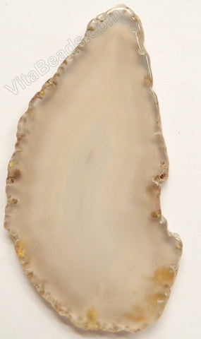 Natural Grey Agate Free Form Slab - No drilled Hole - 2