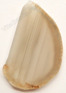 Natural Grey Agate Free Form Slab - No drilled Hole - 4
