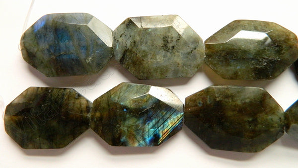 Labradorite  -  Big Machine Cut Ovals 16"