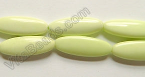 Lemon Chrysophase  -  Puff Long Oval  16"