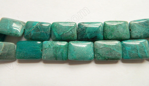 New Chrysacolla  -  Puff Rectangles 16"