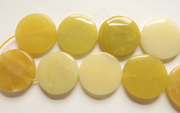 Yellow Opal  -  Big Puff Coins  15"