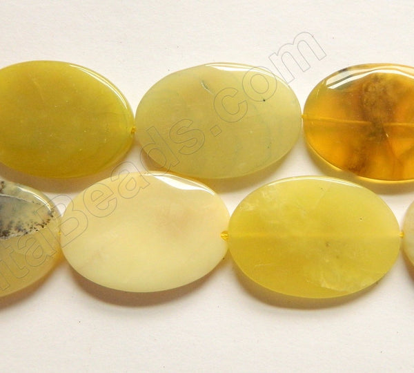 Yellow Opal  -  Big Puff Ovals  15"