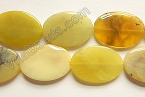 Yellow Opal  -  Big Puff Ovals  15"