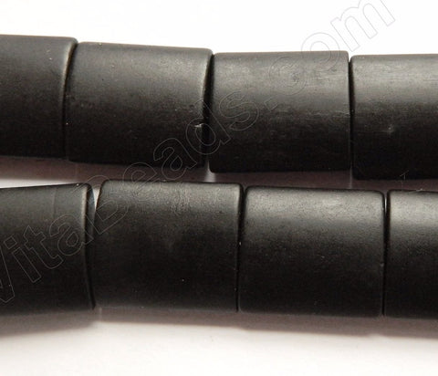 Matte Black Onyx  -  Puff Thin Tubes 16"