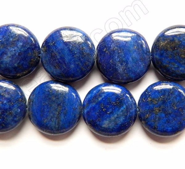 Lapis Lazuli AAA  -  Puff Coins  16"