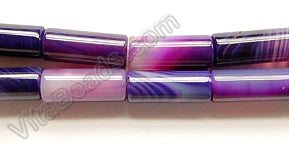 Purple Sardonix Agate  -  Cylinders  16"