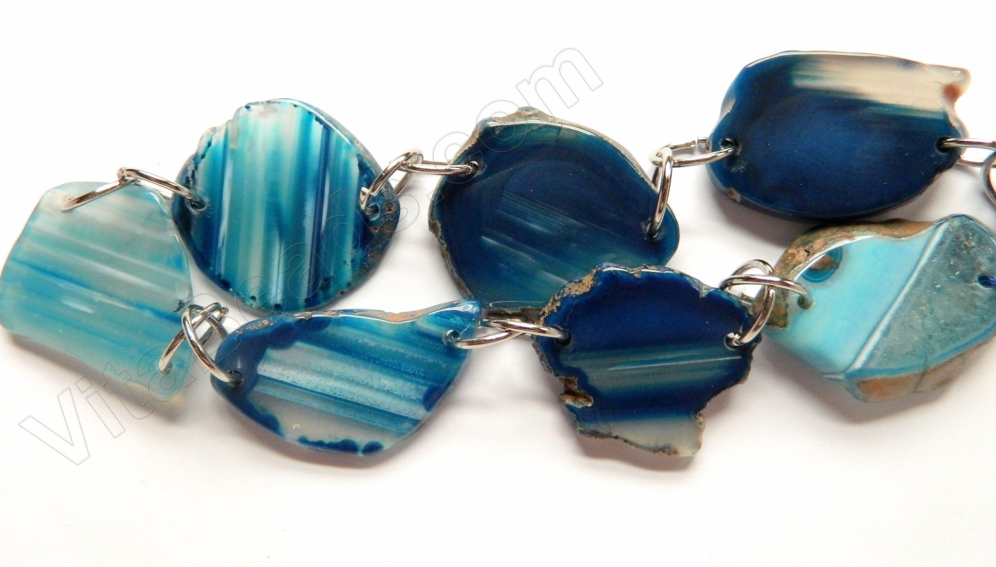 Blue Sardonix Agate  -  Flat Slabs 16"