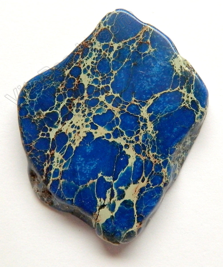 Free Form Slab Pendant - Blue Impression Jasper