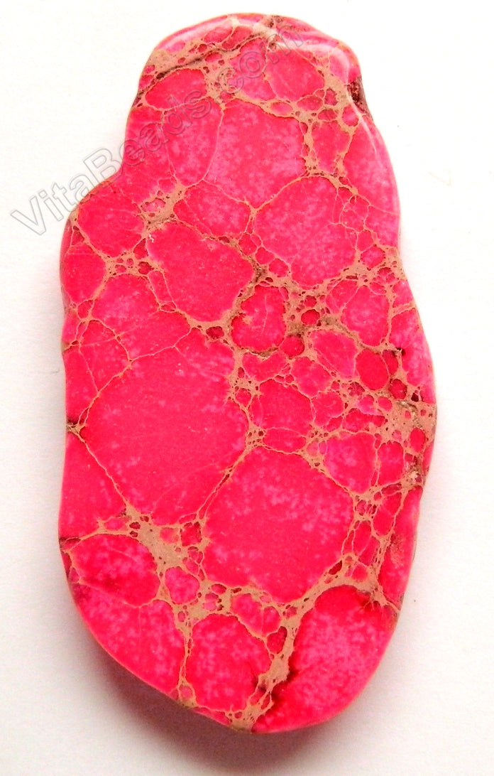 Free Form Slab Pendant - Fuchsia Impression Jasper