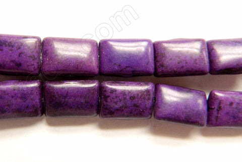 Purple Violet Turquoise  -  Puff Rectangles  16"