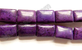 Purple Violet Turquoise  -  Puff Rectangles  16"