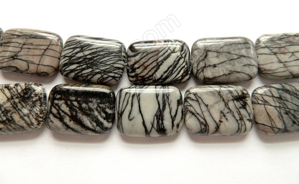 Matrix Jasper  -  Puff Rectangles 16"