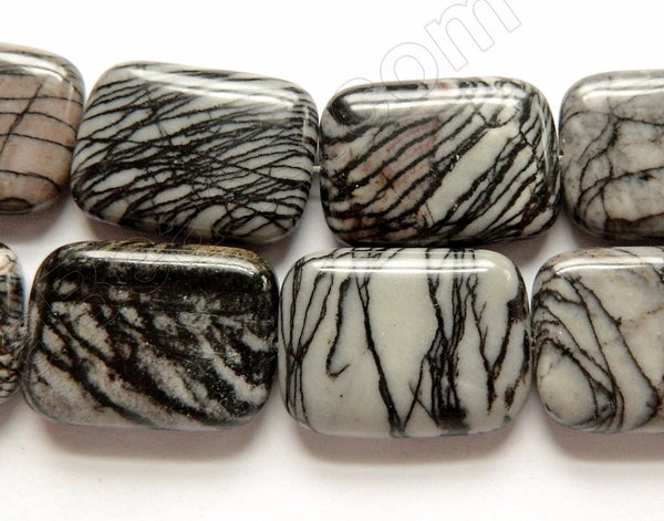 Matrix Jasper  -  Puff Rectangles 16"