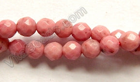 Rhodonite  -  Faceted Round  16"