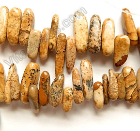 Picture Jasper  -  Smooth Sticks 16"      6 x 18 mm