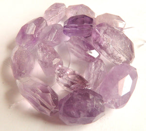 Amethyst Light  -  Big Faceted Tumble  16"