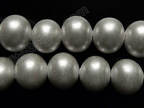 Pearl  (Shell) Big Smooth Potato  - Light Grey  16"