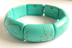 Bamboo Bracelet Cracked Turquoise