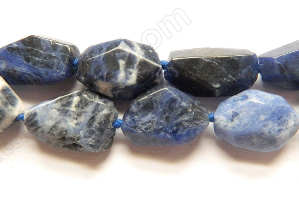 Sodalite  -  Machine Cut Flat Nuggets  16"