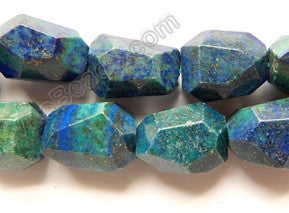 Azurite Malachite AA  -  Fine Cut Nuggets  16"     16 x 22 mm