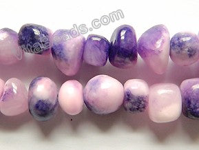 Purple Orchid Jade -  Small Smooth Nuggets  16"