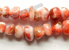 Red Orchid Jade -  Small Smooth Nuggets  16"