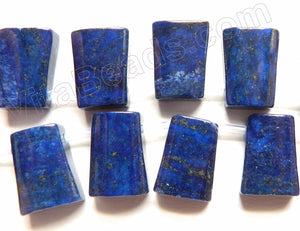 Lapis Lazuli  -  Top Drilled Smooth Ladder Brick  16"