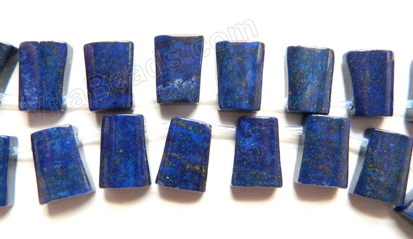 Lapis Lazuli  -  Top Drilled Smooth Ladder Brick  16"