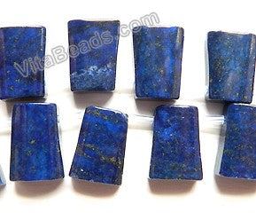 Lapis Lazuli  -  Top Drilled Smooth Ladder Brick  16"