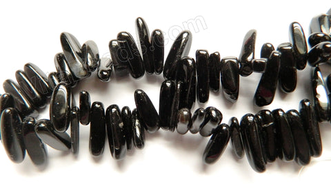 Black Onyx  -  Smooth Sticks 16"      6 x 20 mm