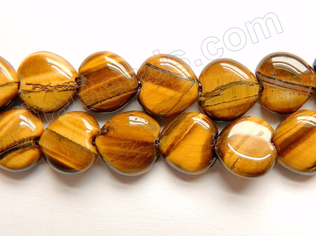 Tiger Eye A  -  Puff Heart  16"