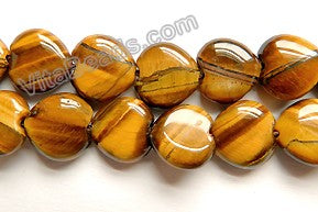 Tiger Eye A  -  Puff Heart  16"