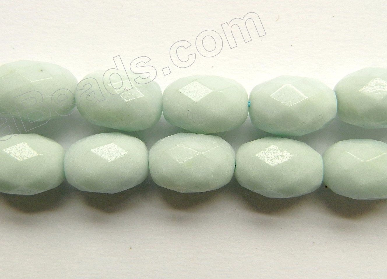 Amazonite AA  -  10x14mm Faceted Rice  16"