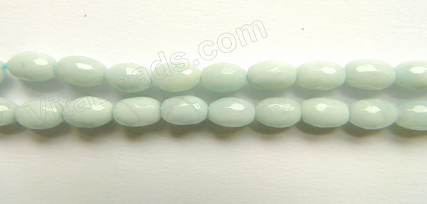 Amazonite AA  -  6x10mm Faceted Rice  16"