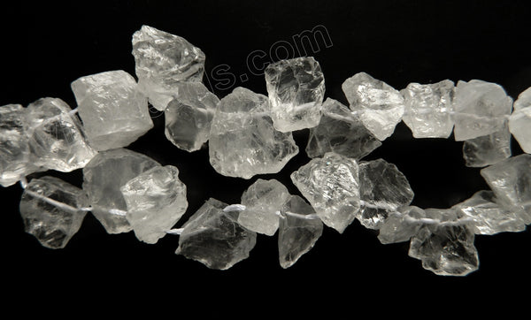 Rough Crystal Natural AAA  -  Top Drilled Free Form Drops  16"