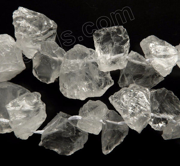 Rough Crystal Natural AAA  -  Top Drilled Free Form Drops  16"