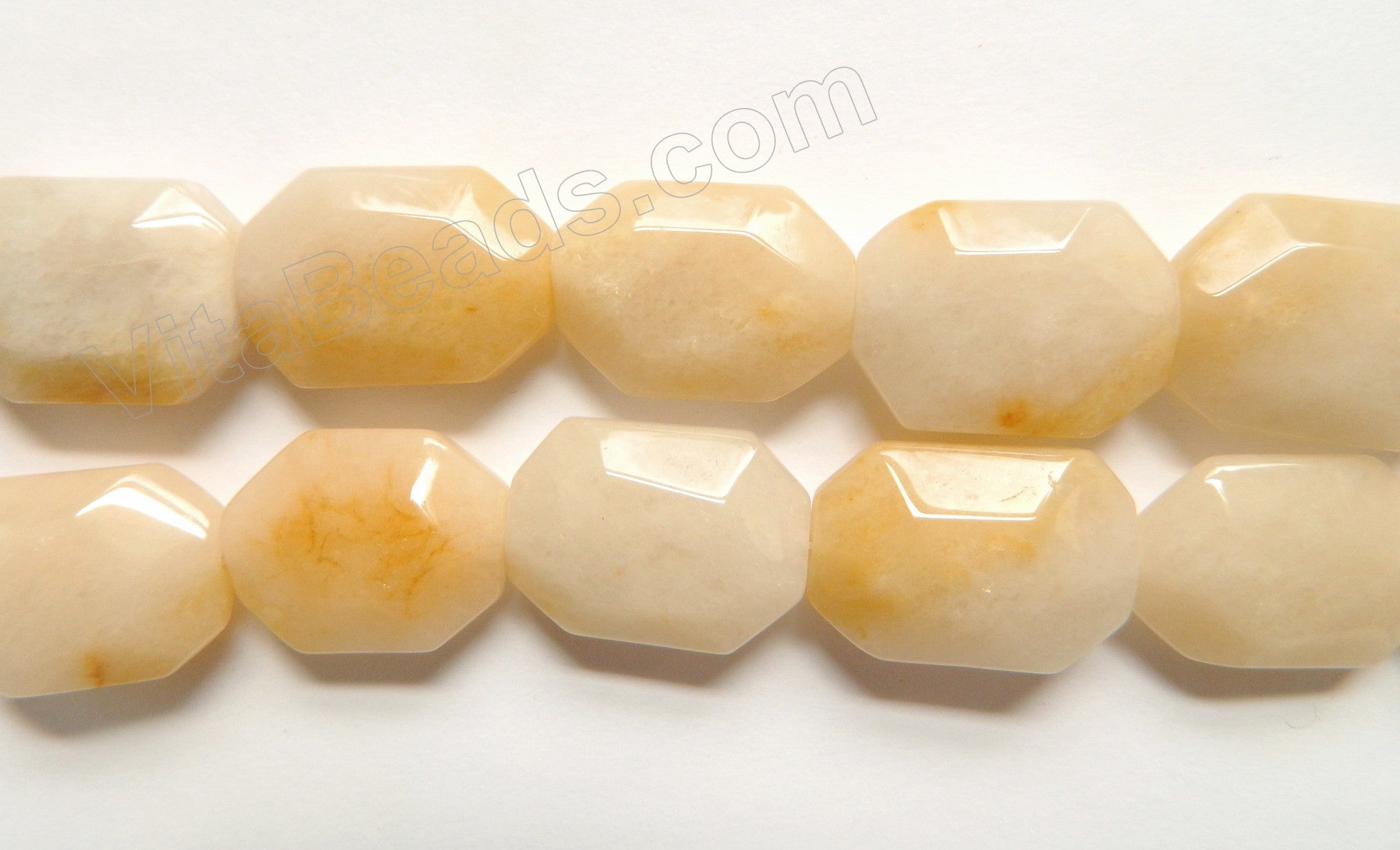 Honey Jade  -  Faceted Irregular Slabs 16"