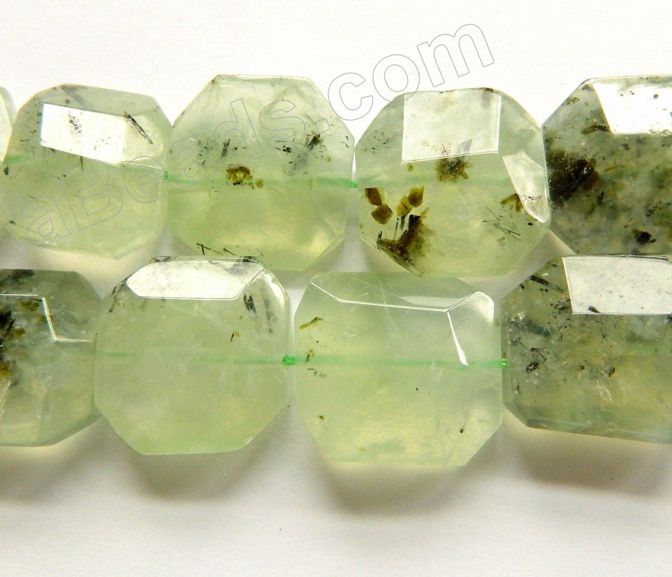 Prehnite AA  -  Irregular Machine Cut Squares  16"