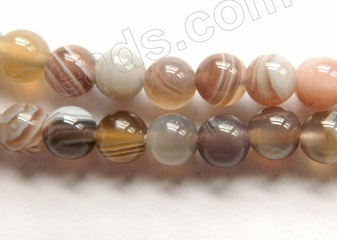 Botswana AAA -  Smooth Round Beads  16"