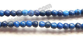 Lapis Turquoise  -  Small Smooth Round Beads  16"     2.5 mm