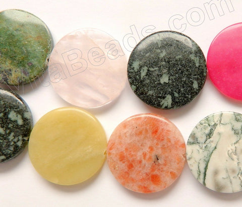 Mixed Stone -  Puff Coin 16"
