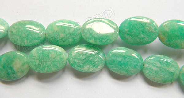 Russian Amazonite Light  -  Puff Ovals 16"