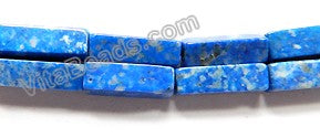 Snow Lapis Lazuli  -  Cuboid Rectangles  16"