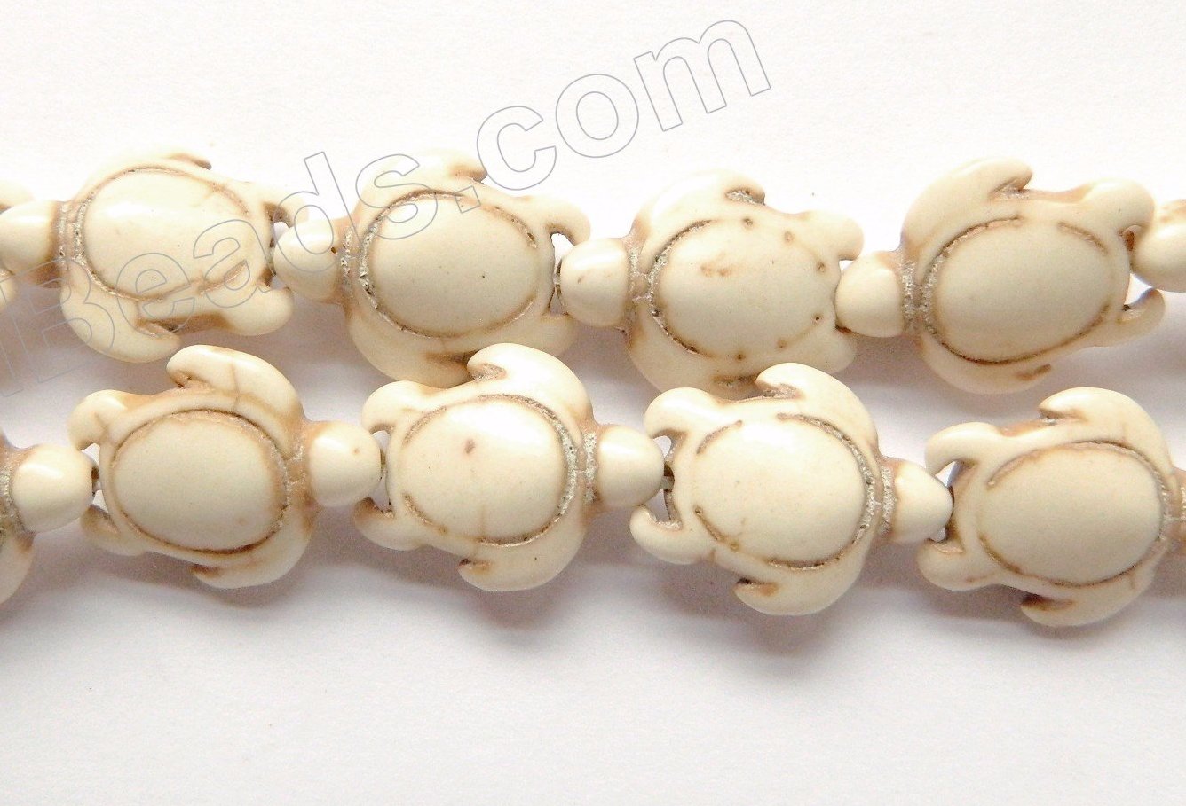 Ivory Turquoise  -  Carved Turtle Strand  16"