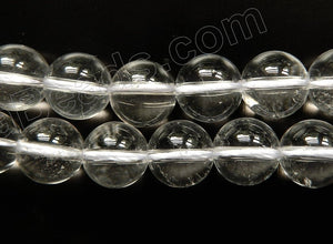 Natural Crystal A  - Smooth Round  16"