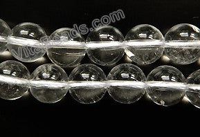 Natural Crystal A  - Smooth Round  16"
