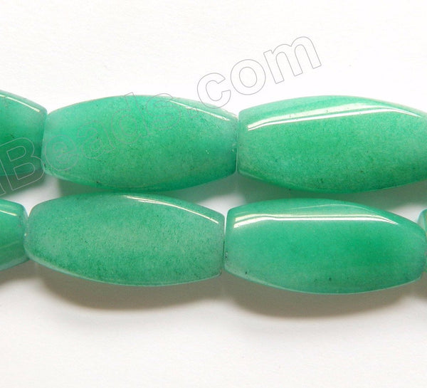 Dark Amazonite Jade  -  Twisted Rectangles  16"